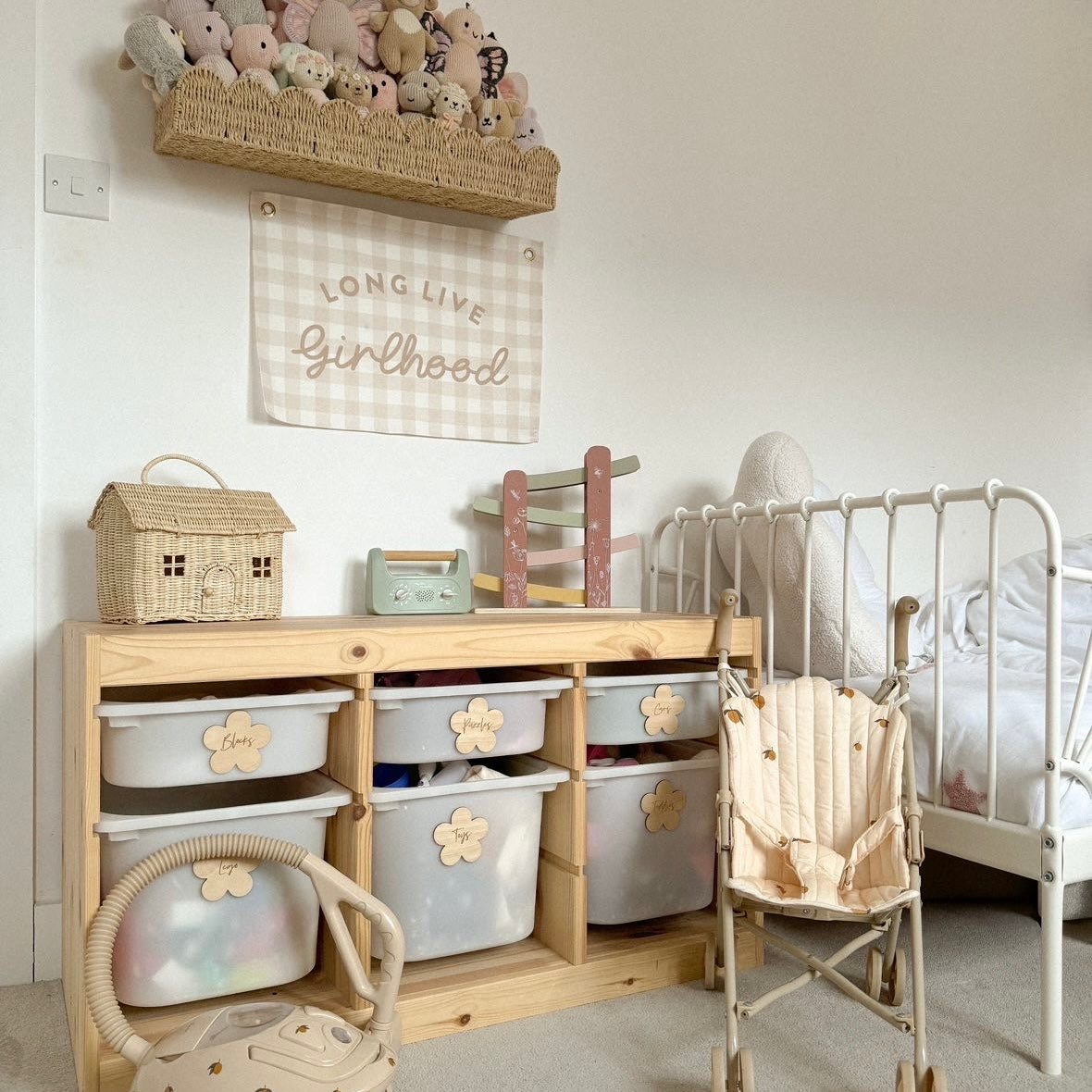 Long Live Girlhood Gingham Banner