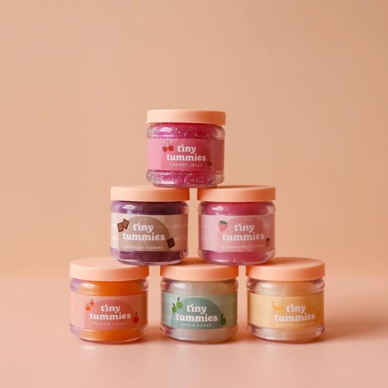 Tiny Tummies Grape Jelly Food Jar and Spoon Set