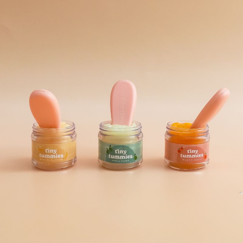 Tiny Tummies Banana Custard Food Jar and Spoon Set
