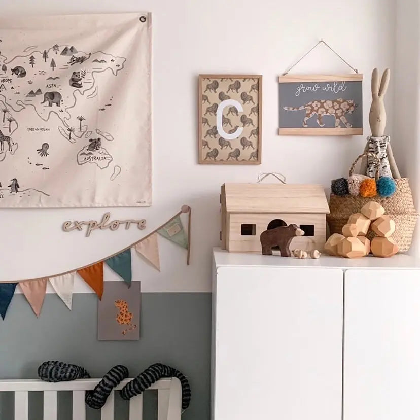 Leopard Fingerprint Kit - Grey-Green