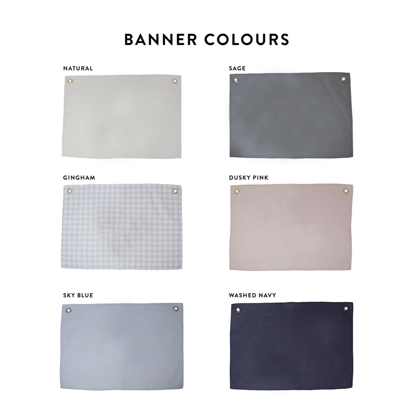 Embroidered Name Banner + Other Colours and Styles Available