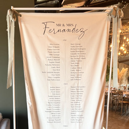 Wedding Table Plan Banner