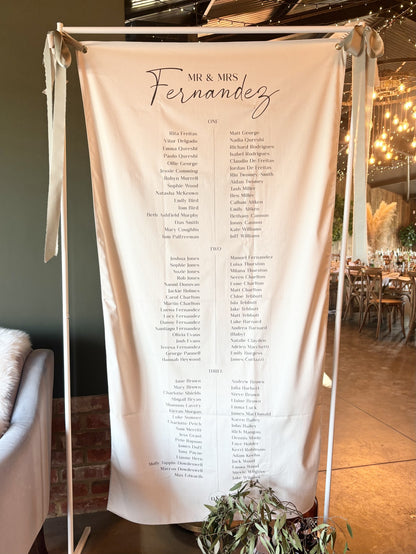 Wedding Table Plan Banner